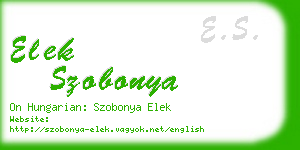 elek szobonya business card